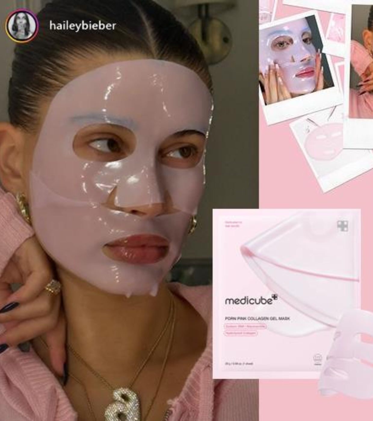 medicube Salmon DNA PDRN pink collagen jelly gel mask! (1PC).