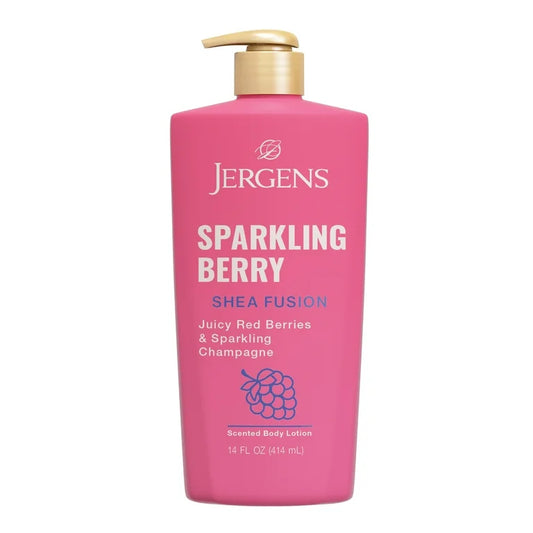 Jergens Shea Fusion Sparkling Berry Scented Body Lotion, Moisturizer
